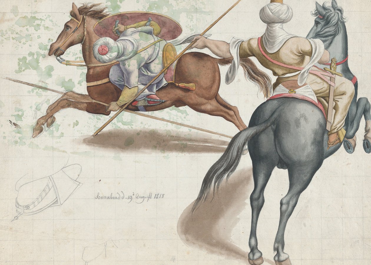 قتال الفرسان 1818. بواسطة فريدريك اوليفر