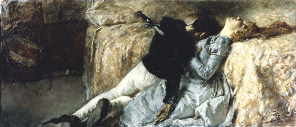 باولو وفرانشيسكا ، حوالي 1887. بواسطة غايتانو بريفياتي