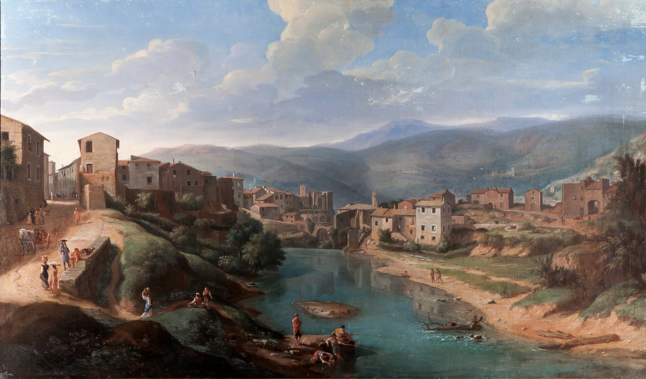 منظر من Aniene في Tivoli ، c.1710-15 بواسطة غاسبار فان ويتل