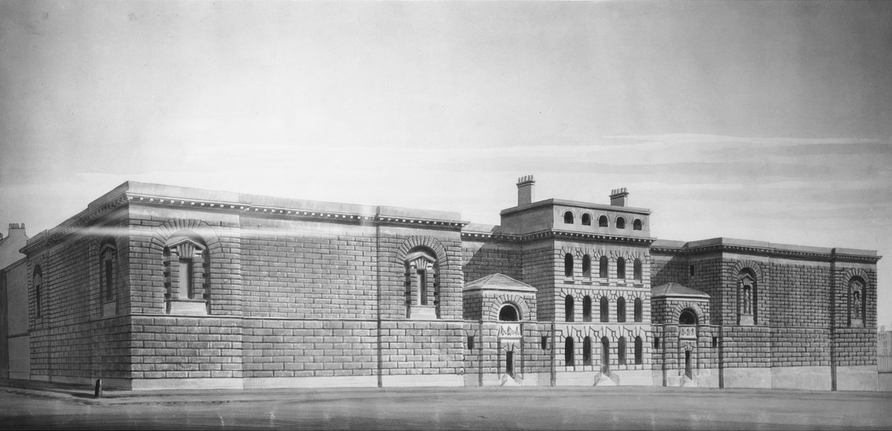 Newgate Gaol: الارتفاع والرسم (وزن سلبي) بواسطة جورج دانس