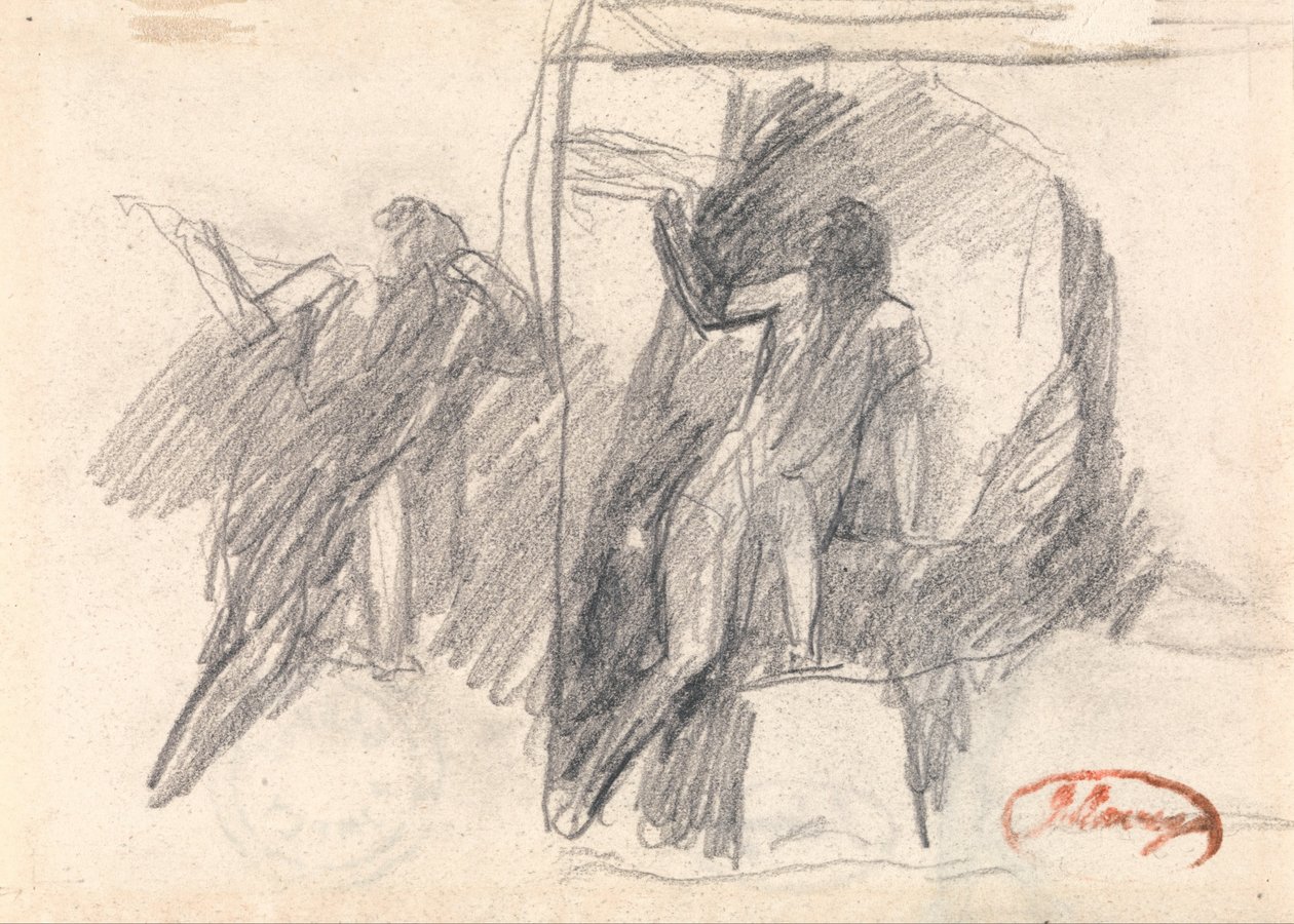 رسمان لشكل نصف راكع بواسطة جورج رومني