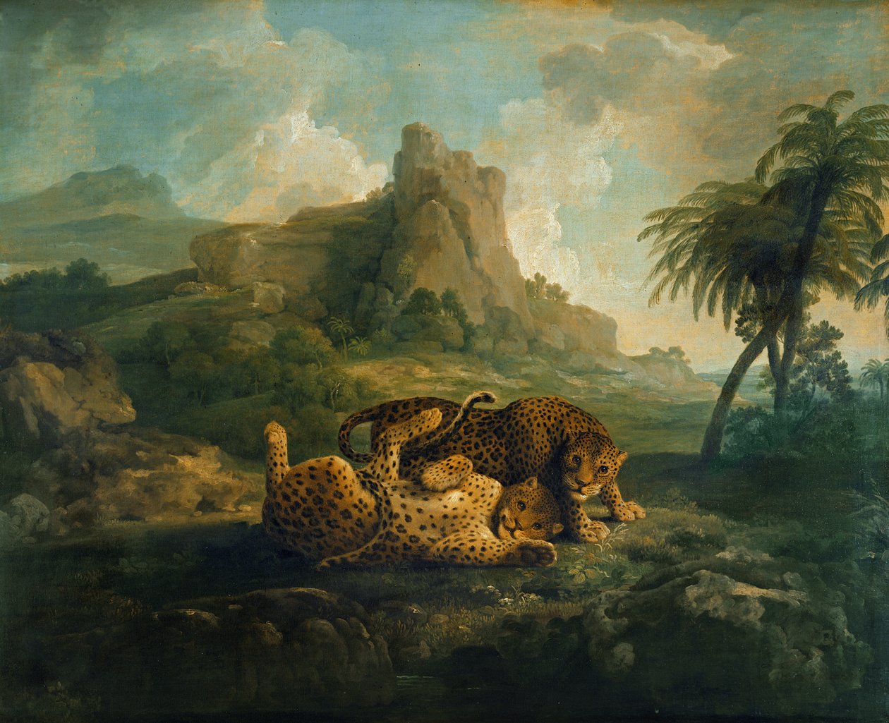 Tygers at Play ، c.1763-8 بواسطة جورج ستابس