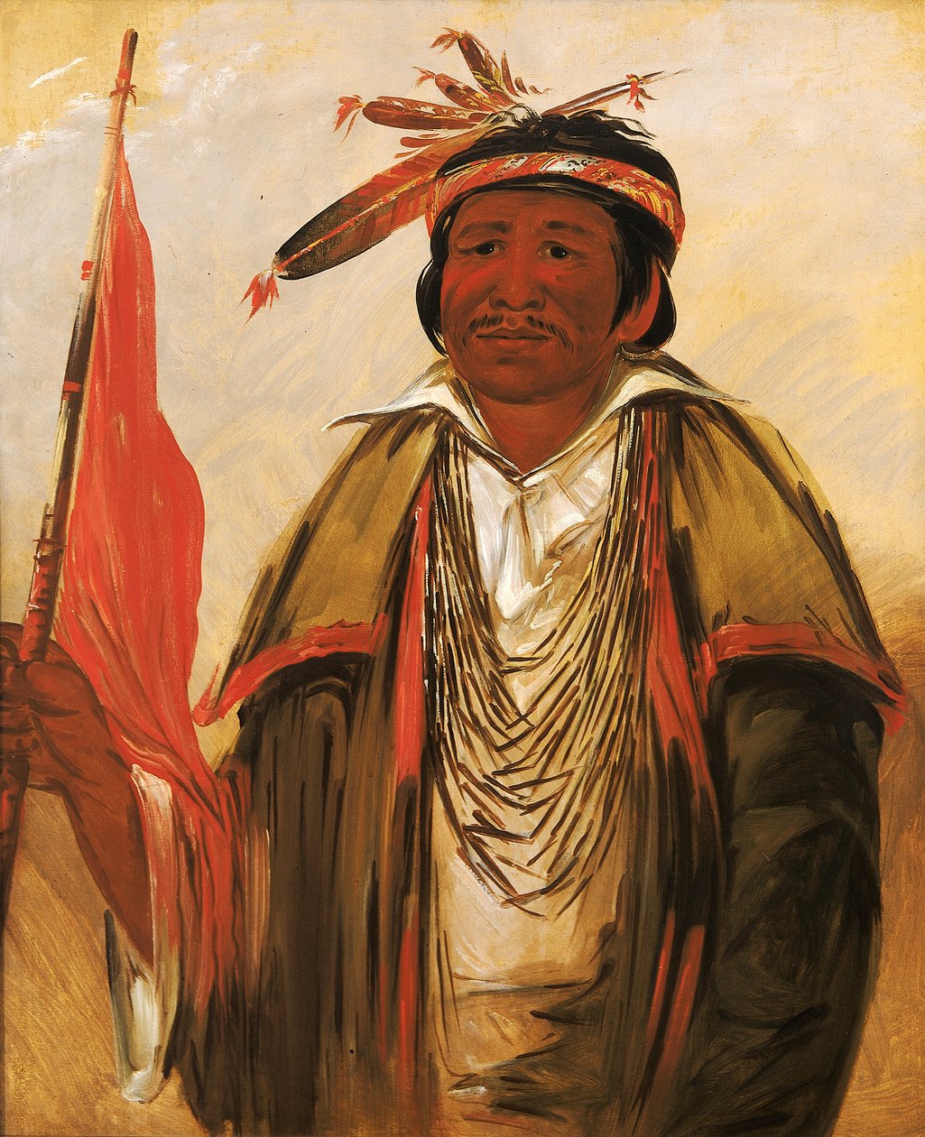 Ke-chin-qua، Big Bear1830. بواسطة جورج كاتلين