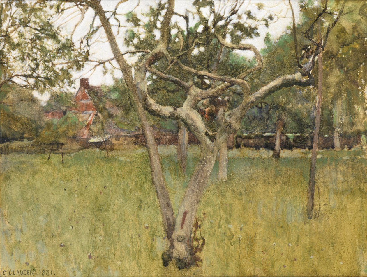 An Orchard بواسطة جورج كلاوسن