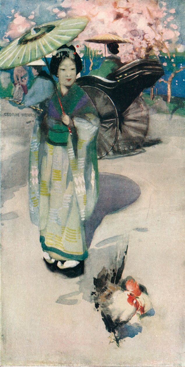 The Promenade ، طوكيو ، c1894 بواسطة جورج هنري