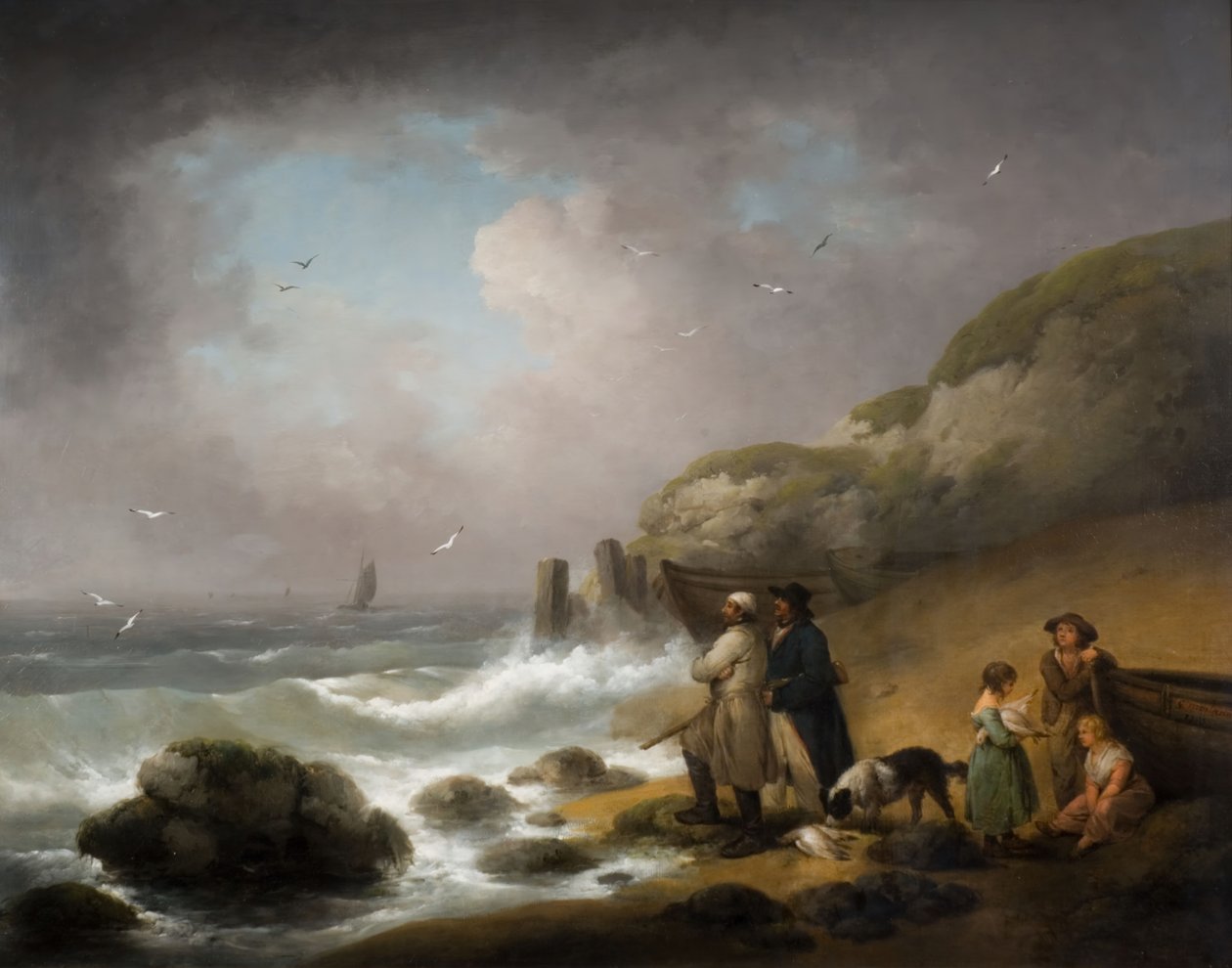 صيد طائر البحر 1795. بواسطة جورج مورلاند