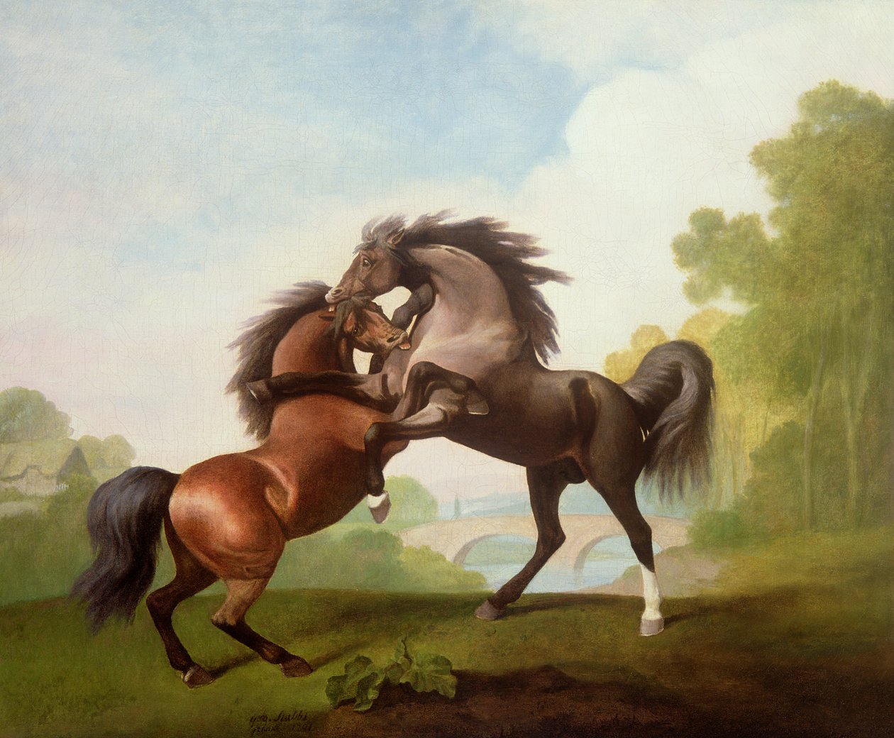 Horses Fighting بواسطة جورج ستابس