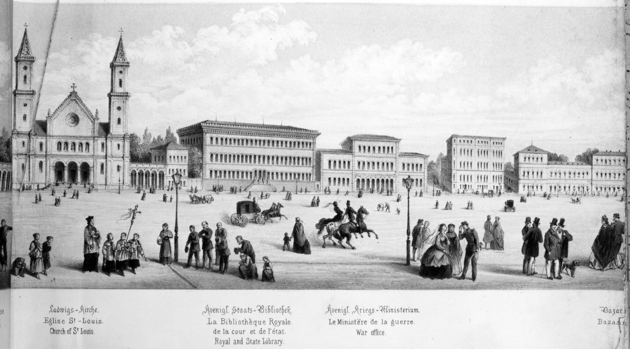 منظر لميونيخ ، 1869 بواسطة المدرسة الألمانية