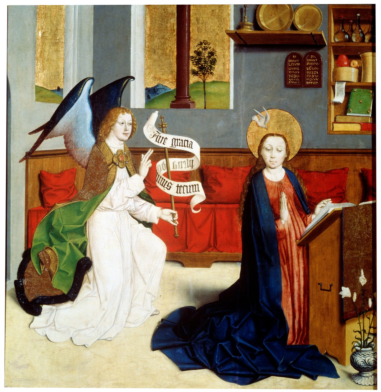 البشارة ، c1470-c1480 بواسطة سيد ألماني