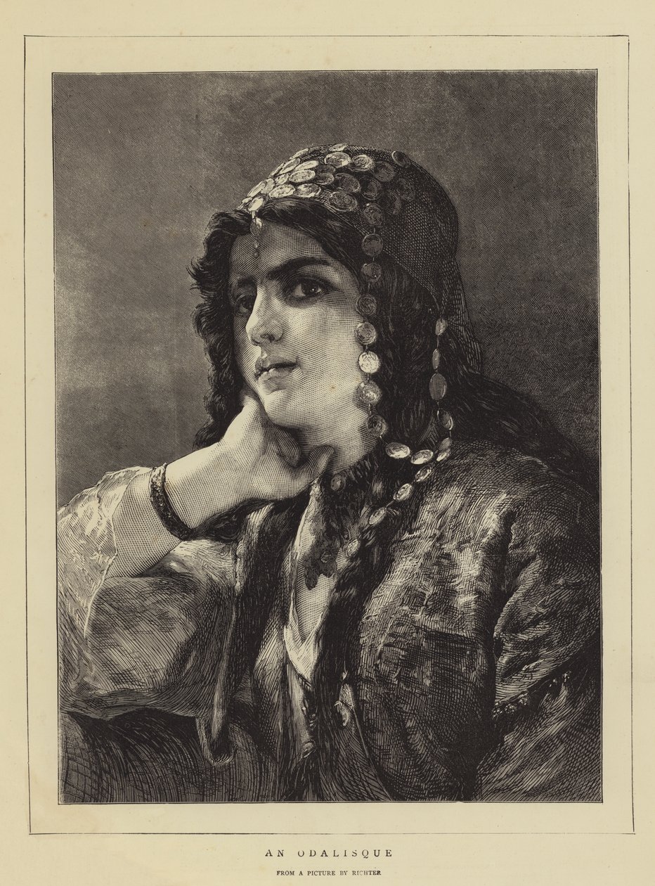 Odalisque (نقش) بواسطة المدرسة الألمانية