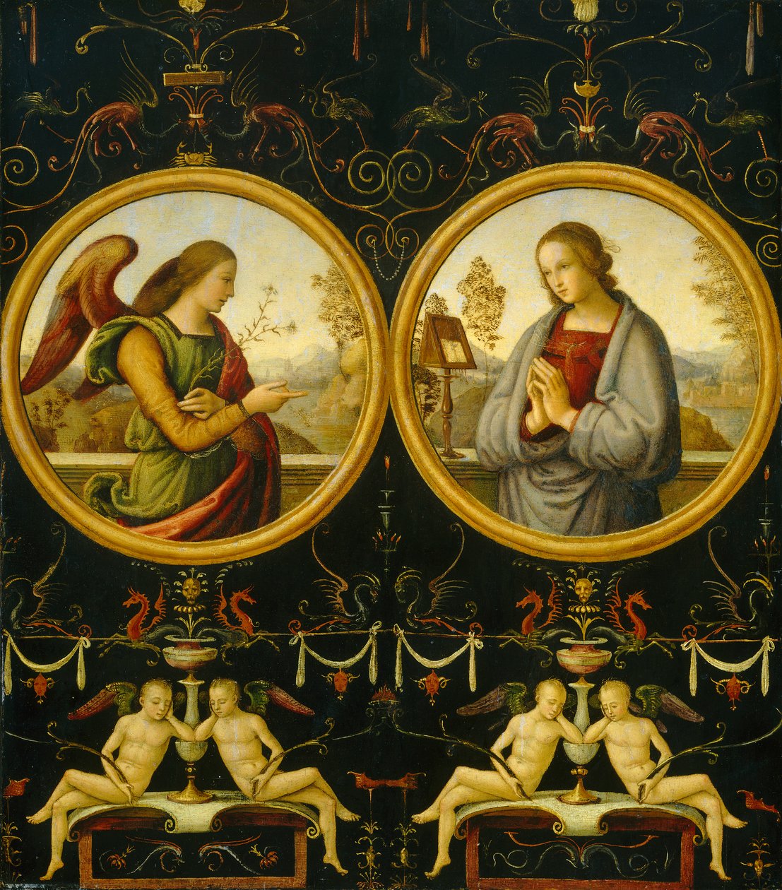 البشارة ، 15101515 بواسطة Giannicola di Paolo