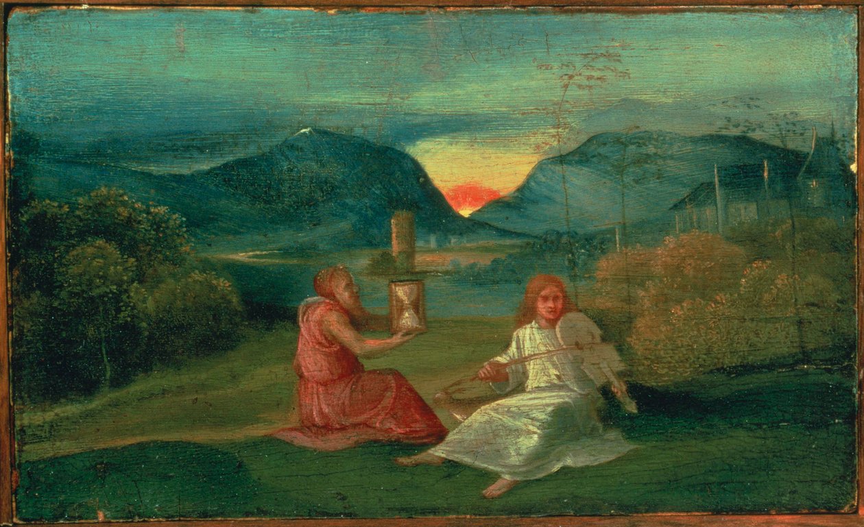 الساعة الرملية بواسطة Giorgione da Castelfranco