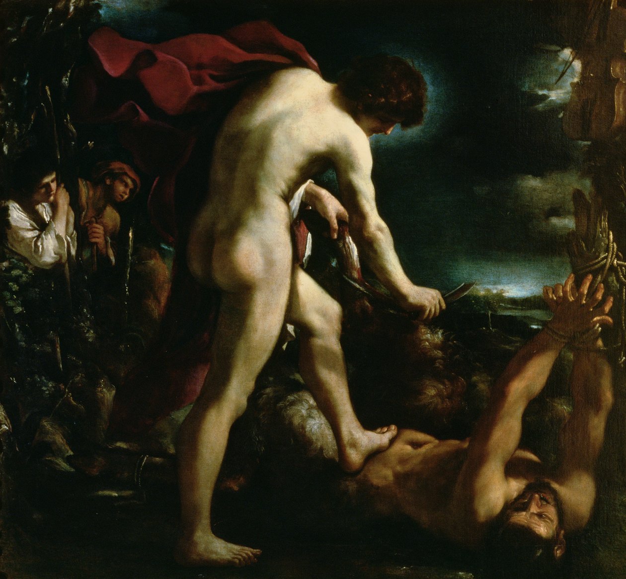أبولو يطير مارسياس ، 1616 ج بواسطة جيوفاني فرانشيسكو باربيري (Il Guercino)