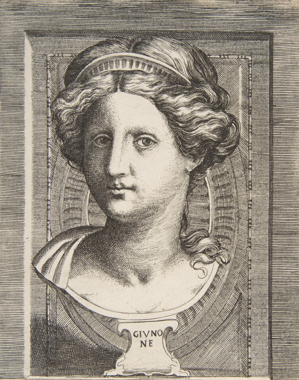 رأس منحوت لجونو ، حوالي 1531-1576. بواسطة جوليو بوناسون