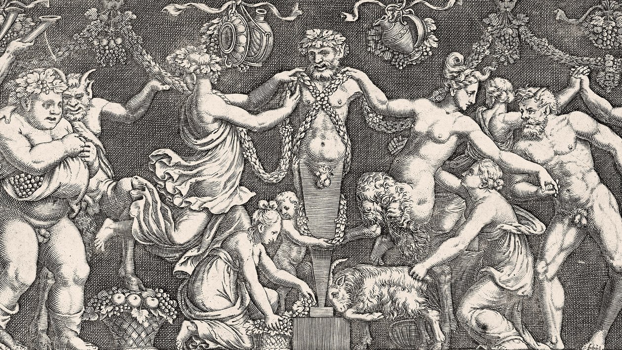 التضحية ل Priapus ، ج 1540 بواسطة جوليو رومانو