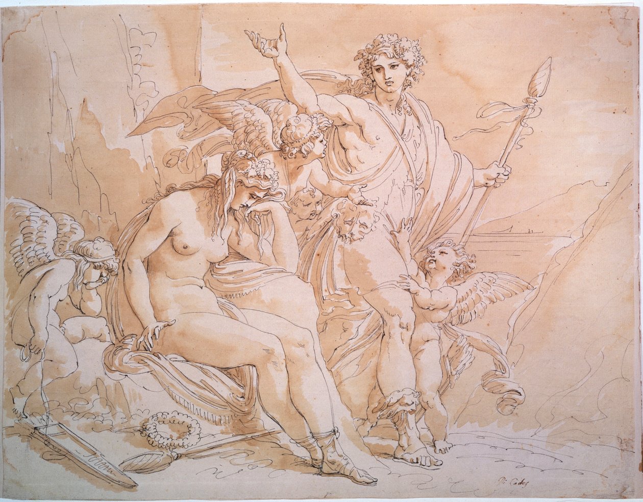باكوس وأريادن ، 1780. بواسطة جوزيبي كيدز