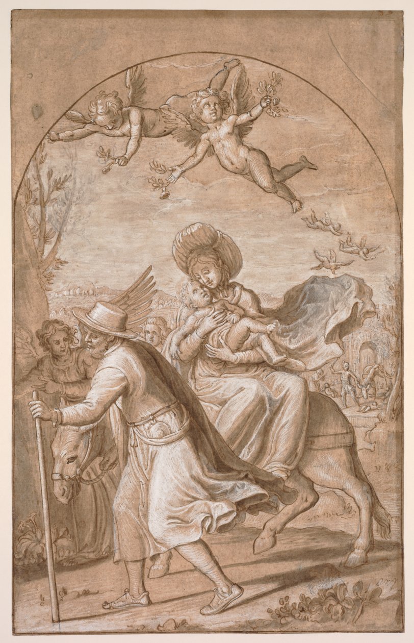 الرحلة إلى مصر ، ج. 1590. بواسطة جريجوريو باجاني