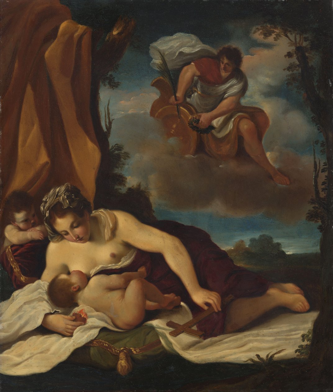 كاريتاس بواسطة Guercino (نسخ بعد)