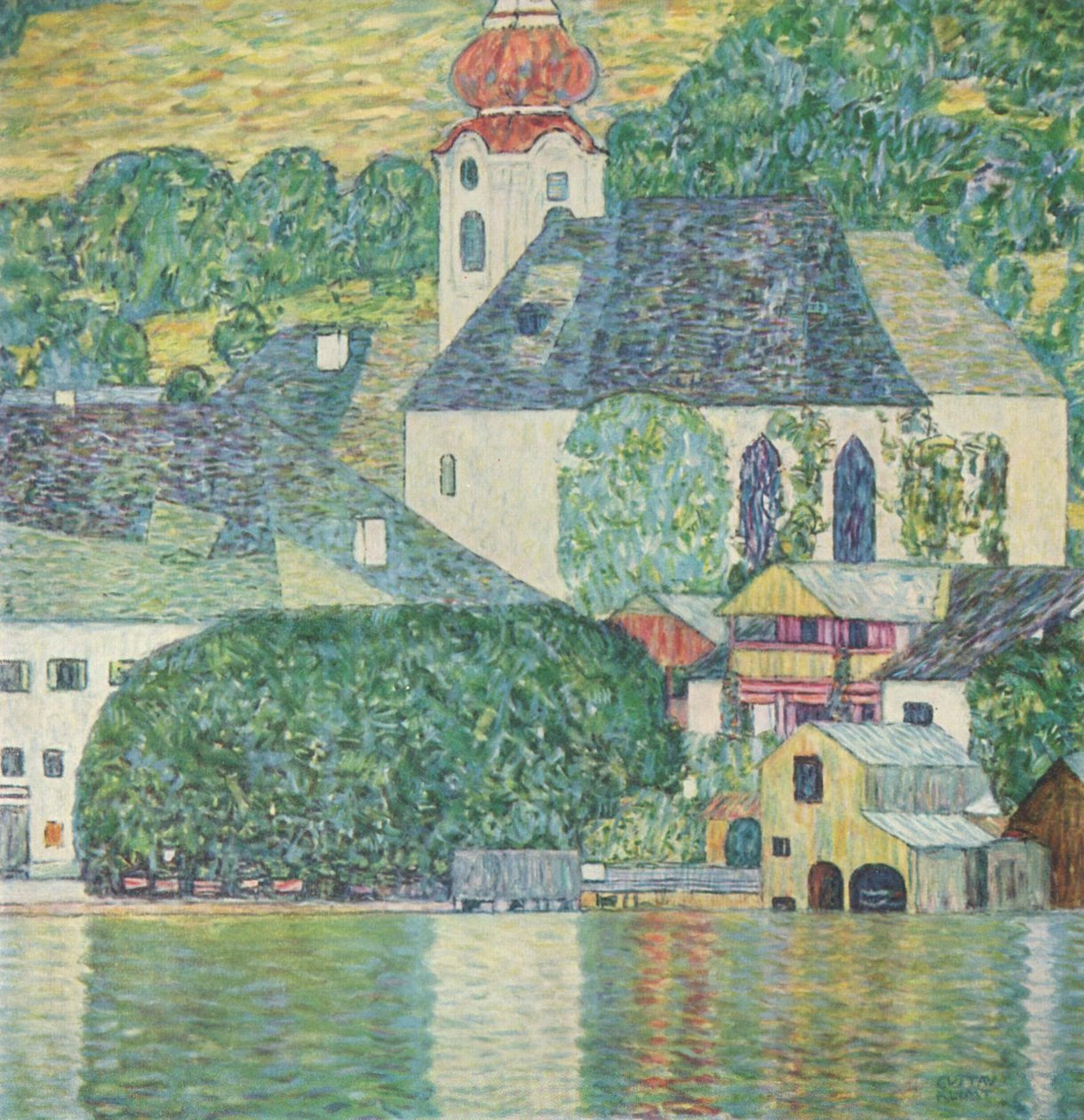 الكنيسة في Unterach am Attersee بواسطة غوستاف كليمت