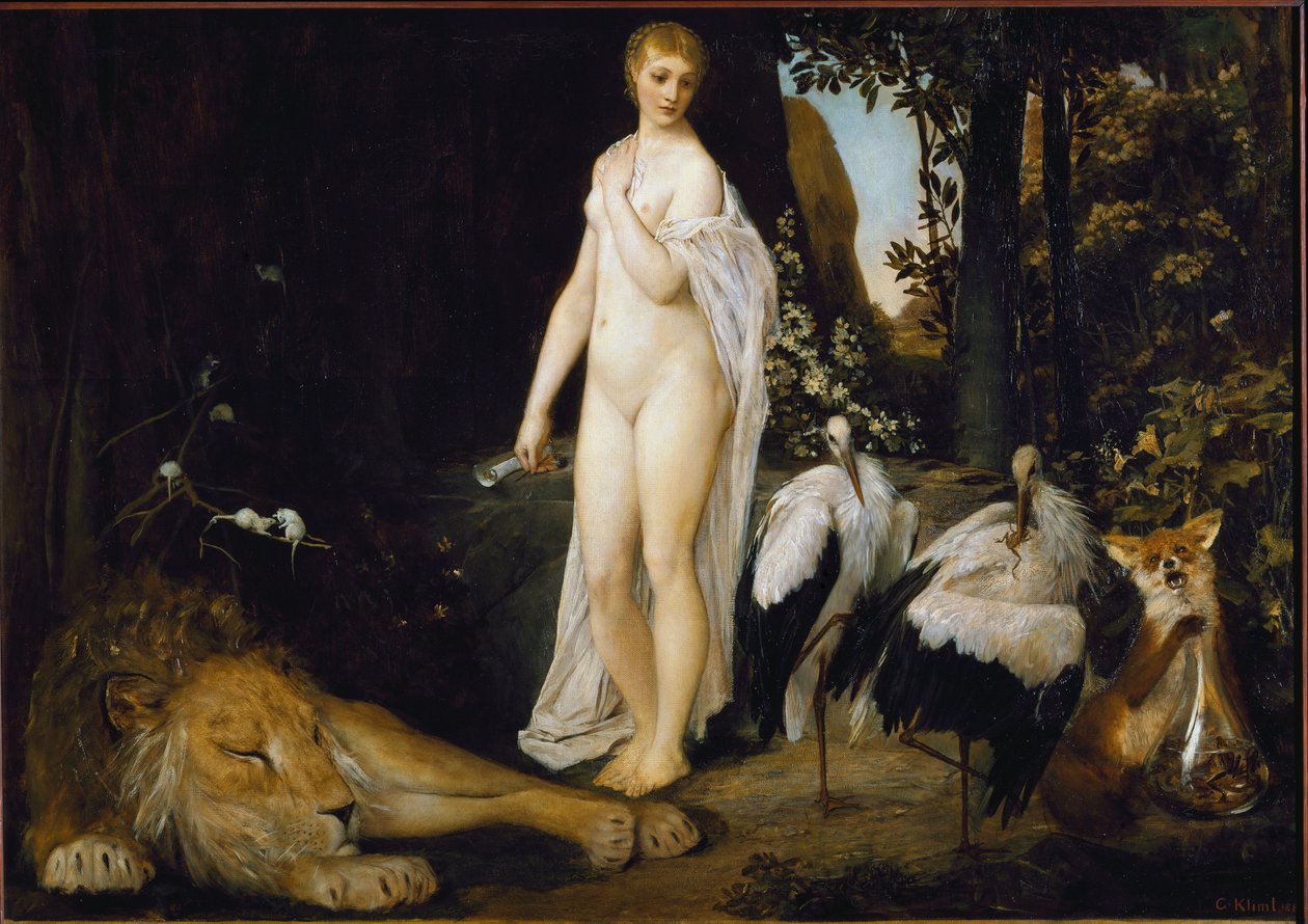 Fable (oil on canvas بواسطة غوستاف كليمت