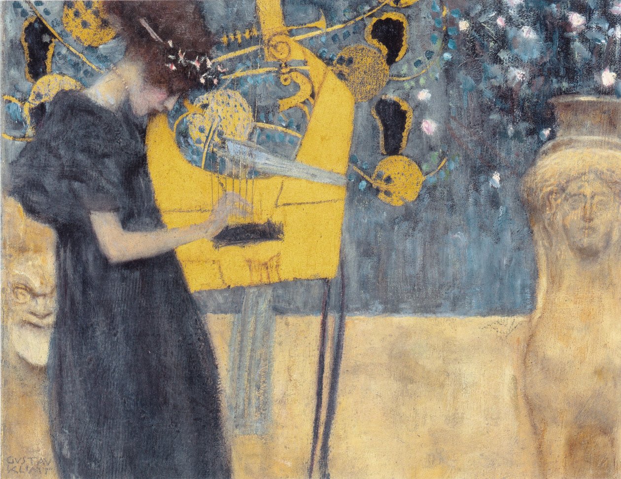 الموسيقى الأولى ، 1895. بواسطة غوستاف كليمت
