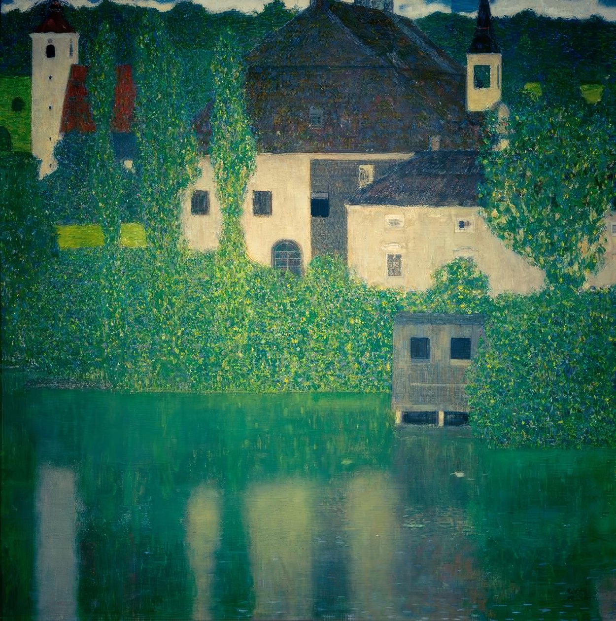 Schloss am Attersee I بواسطة غوستاف كليمت