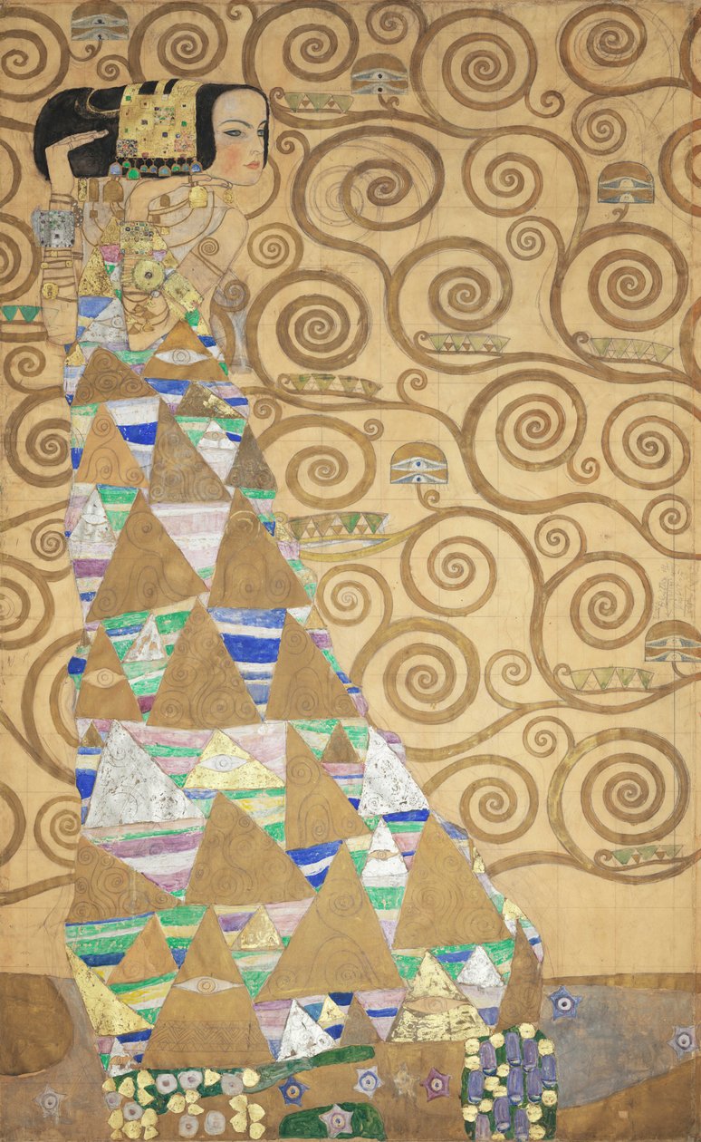 The Stoclet Frieze ، التفاصيل: التوقعات ، 1905-1909. بواسطة غوستاف كليمت