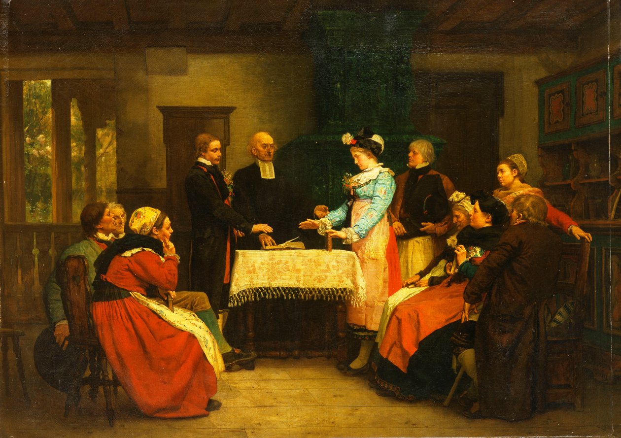 عرس الألزاسي ، 1869 بواسطة غوستاف بريون