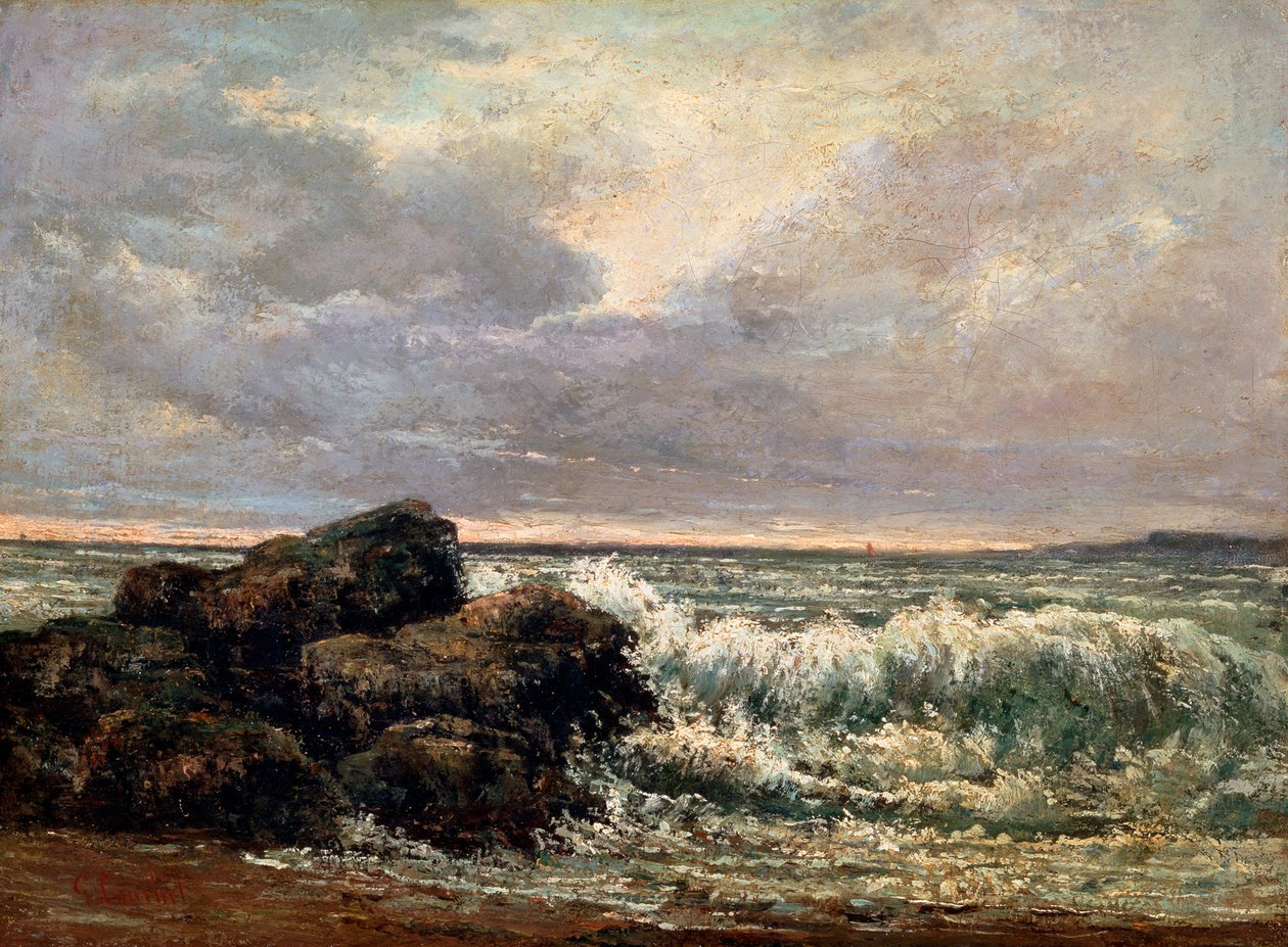 الموج ، c1870. بواسطة غوستاف كوربيت