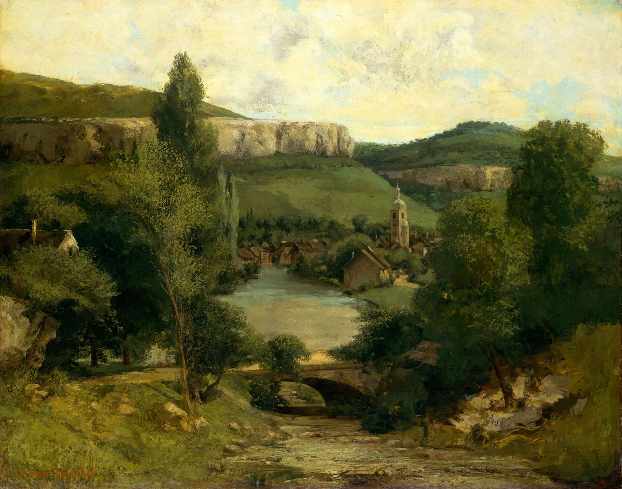 منظر لأوران ، c.1850 بواسطة غوستاف كوربيت