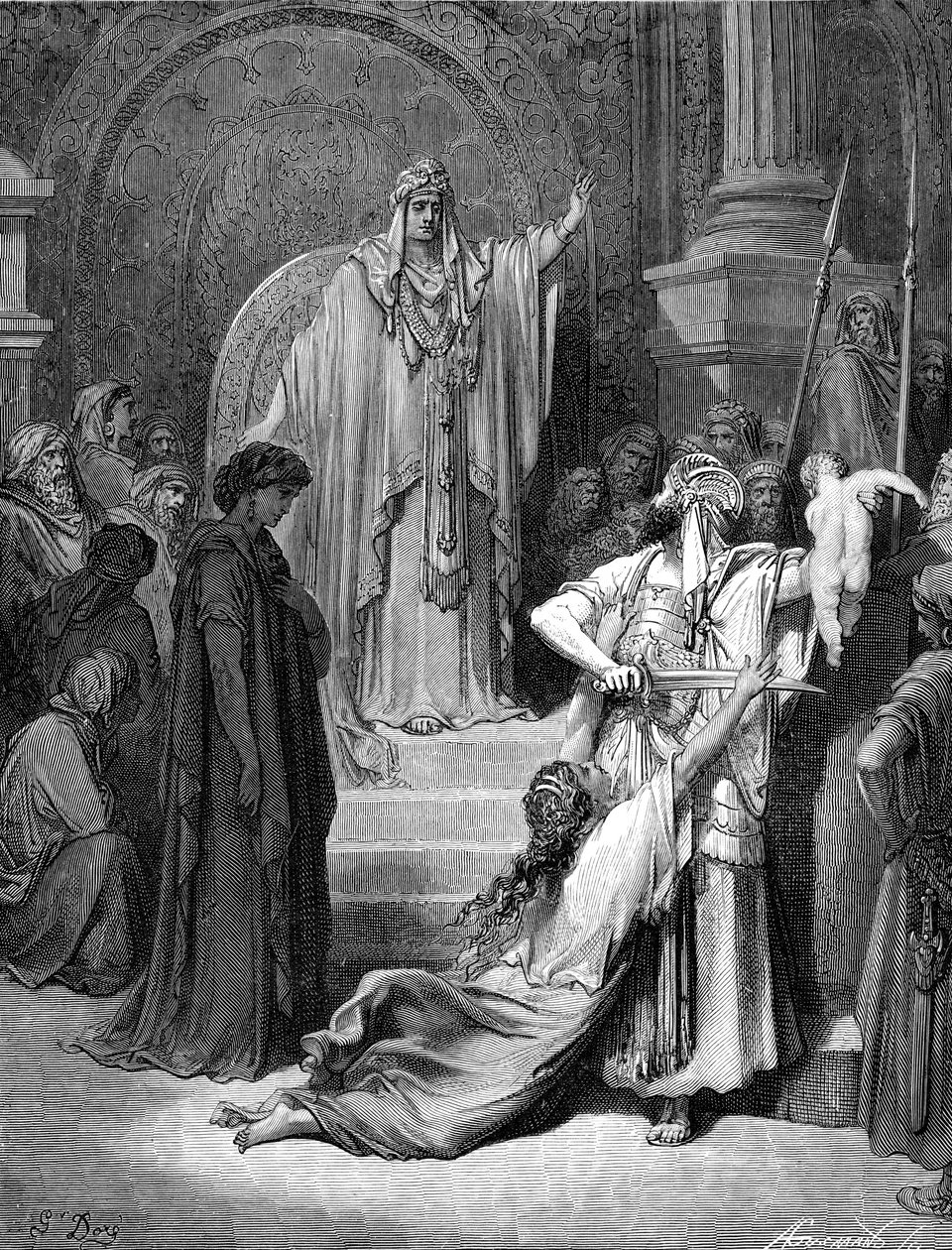 حكم سليمان - الكتاب المقدس بواسطة غوستاف دور