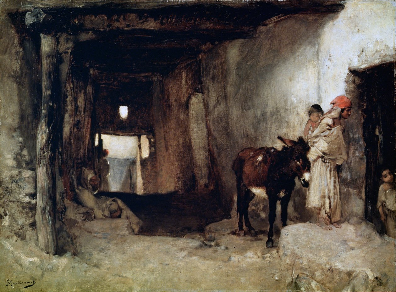 منزل في الصحراء ، 1880s. بواسطة غوستاف غيوميت