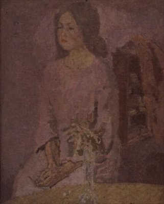 فتاة في روز ، حوالي 1918 بواسطة جوين جون
