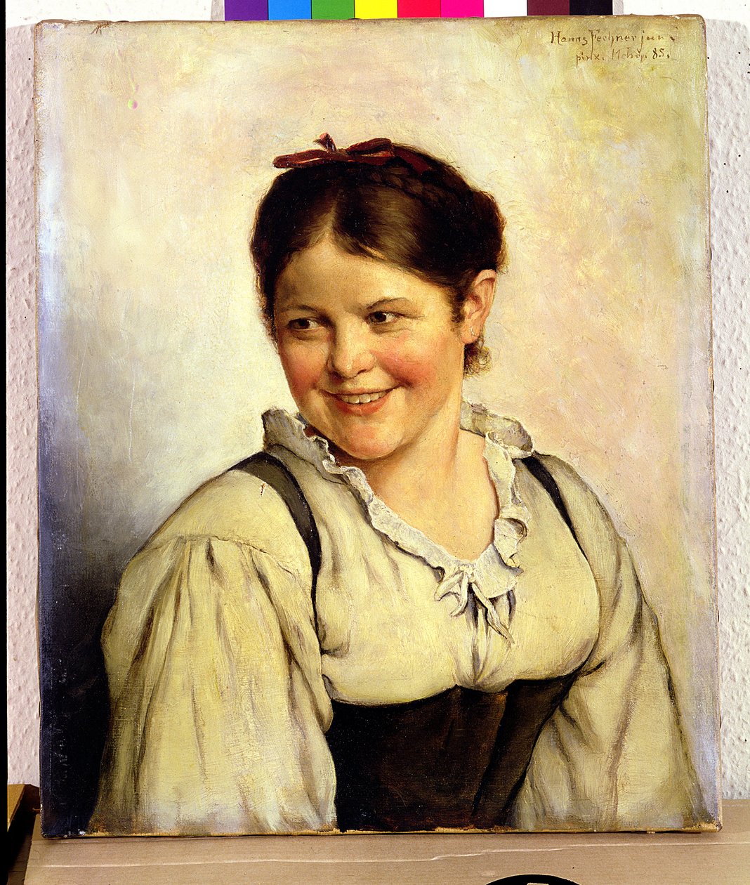 فتاة ريفية ، 1885 بواسطة هانز فشنر