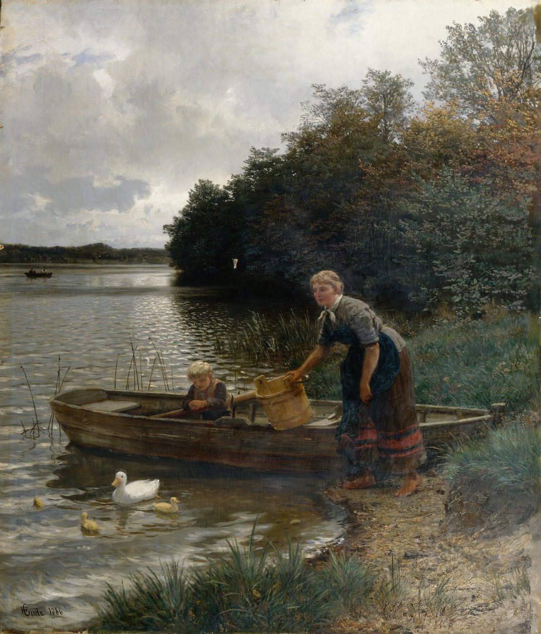 Idyll في Wolgastsee بواسطة هانز جود