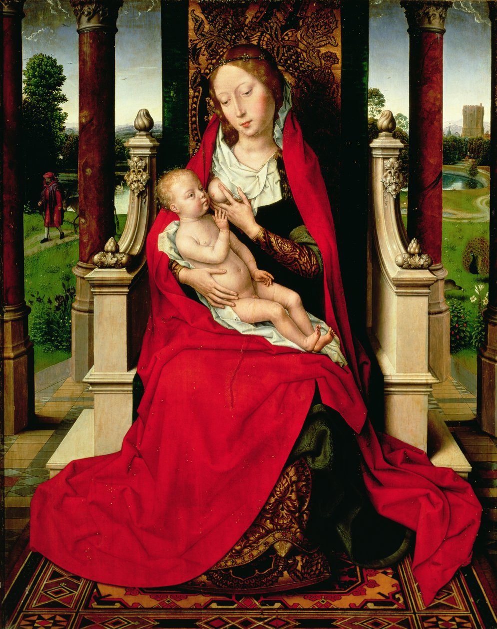 مادونا وطفلها توج ، c.1492-94 بواسطة هانز مملينج