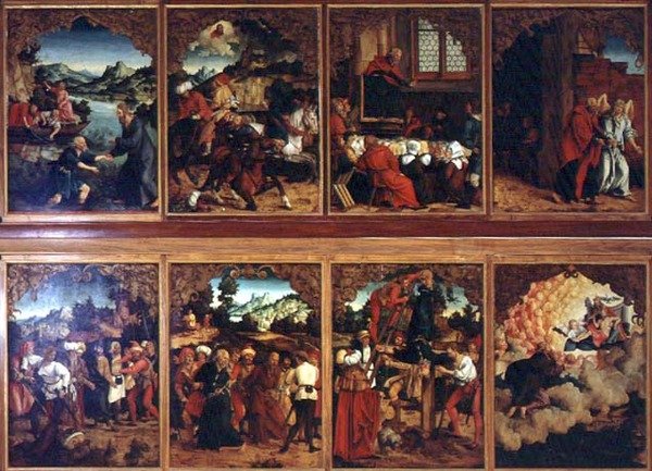 Polyptych: حياة المسيح بواسطة هانز سويس كولمباخ