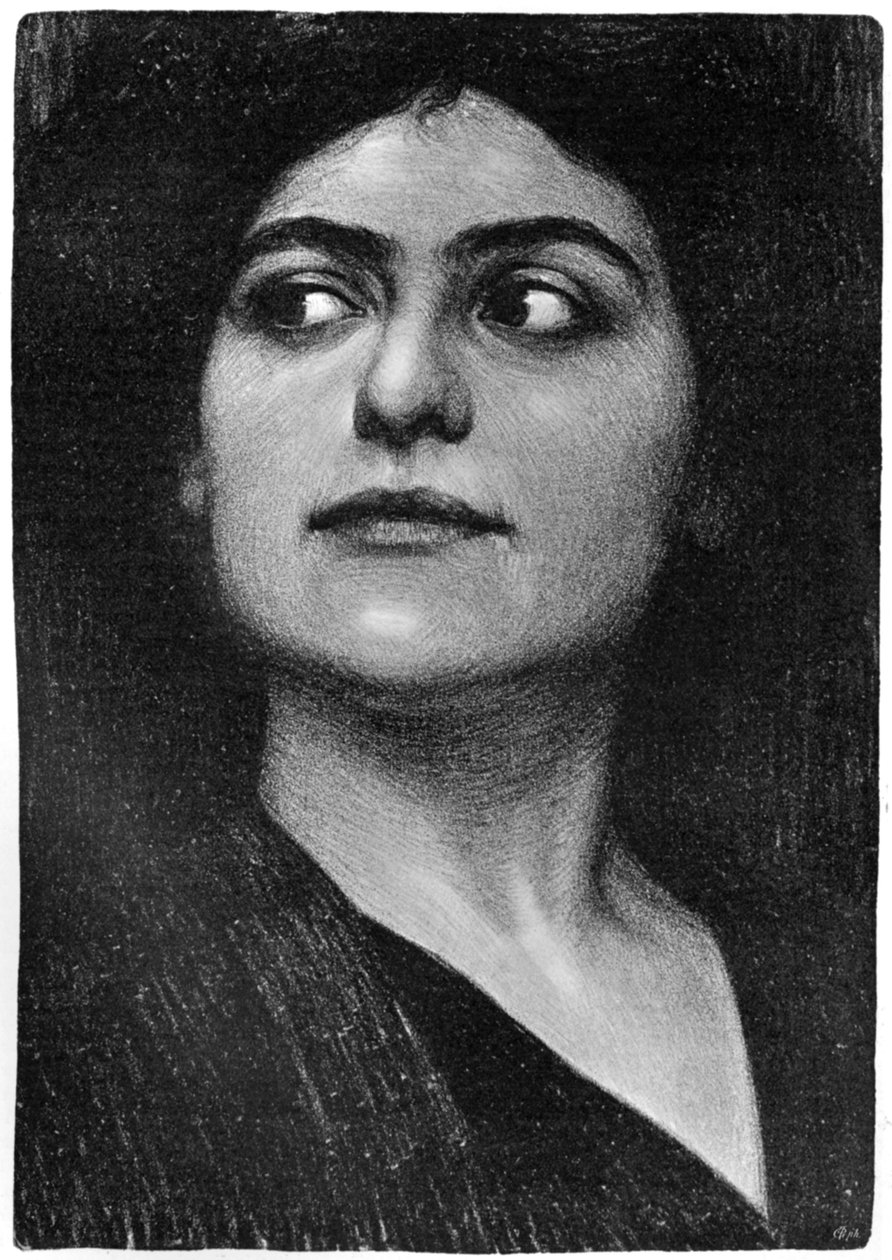 دراسة رأس امرأة 1899. بواسطة هانز أونجر