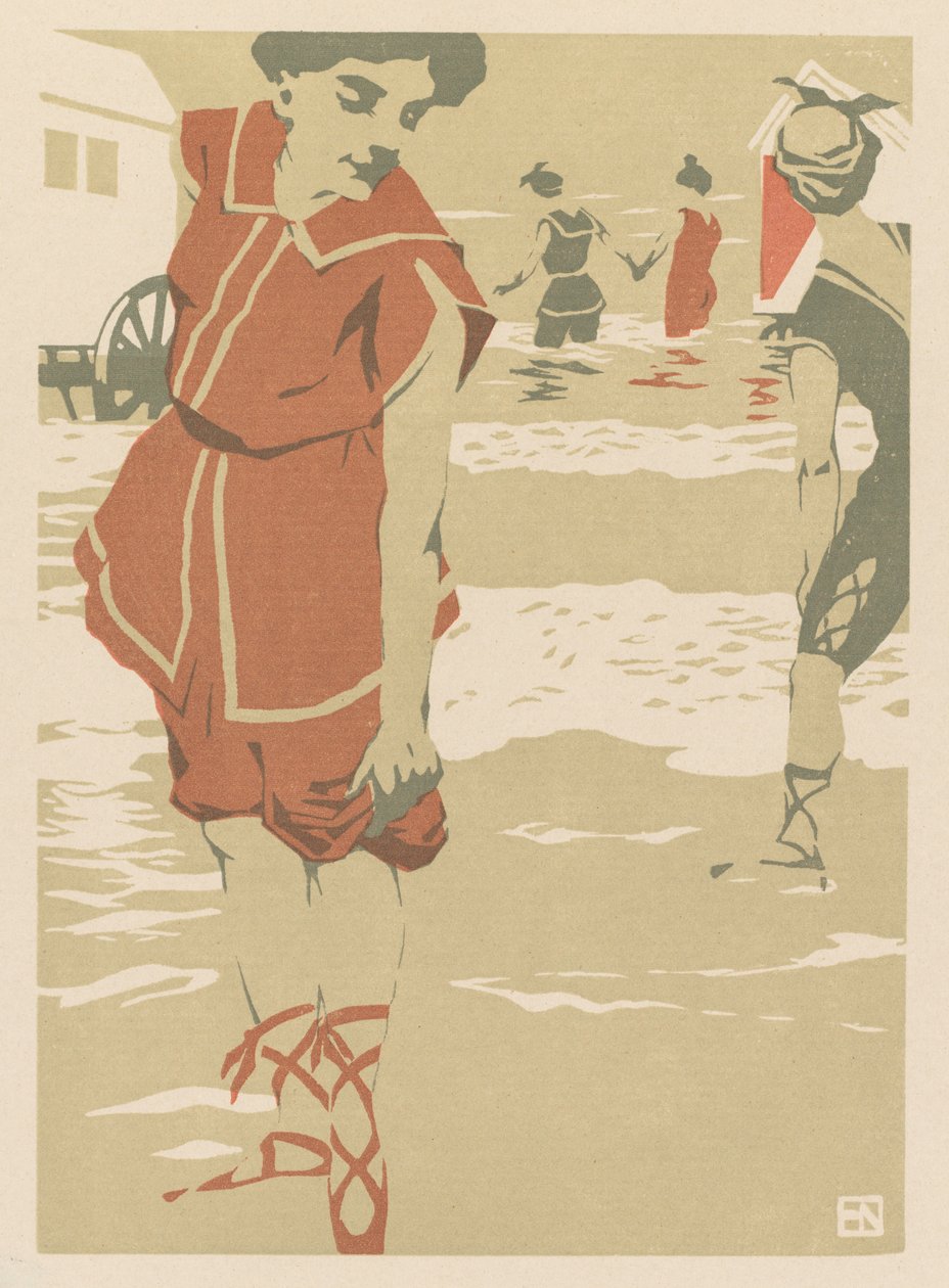السباحون ، ج. 1900. بواسطة هانز فون نيومان