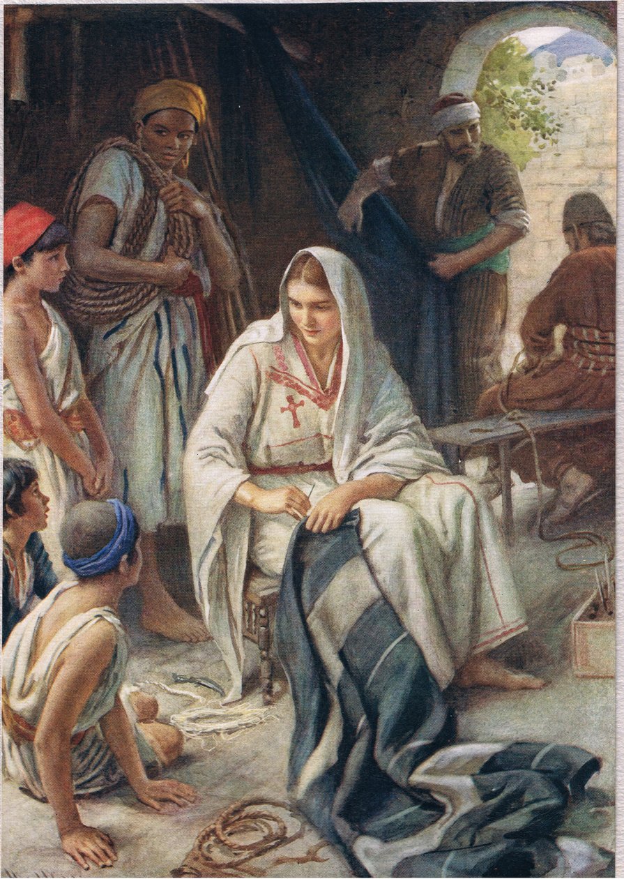بريسيلا ، رسم توضيحي من "نساء الكتاب المقدس" ، نشرته جمعية المسالك الدينية ، 1927 بواسطة هارولد كبينج