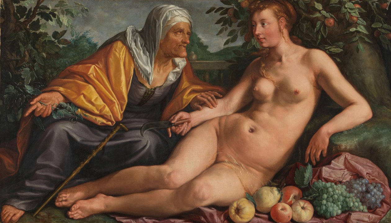 Vertumnus و Pomona ، 1613 بواسطة هندريك جولتزيوس