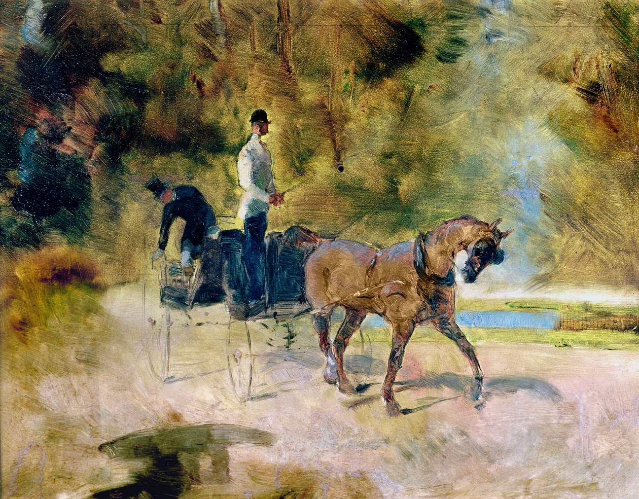 عربة الكلب ، 1880 بواسطة هنري دي تولوز لوتريك