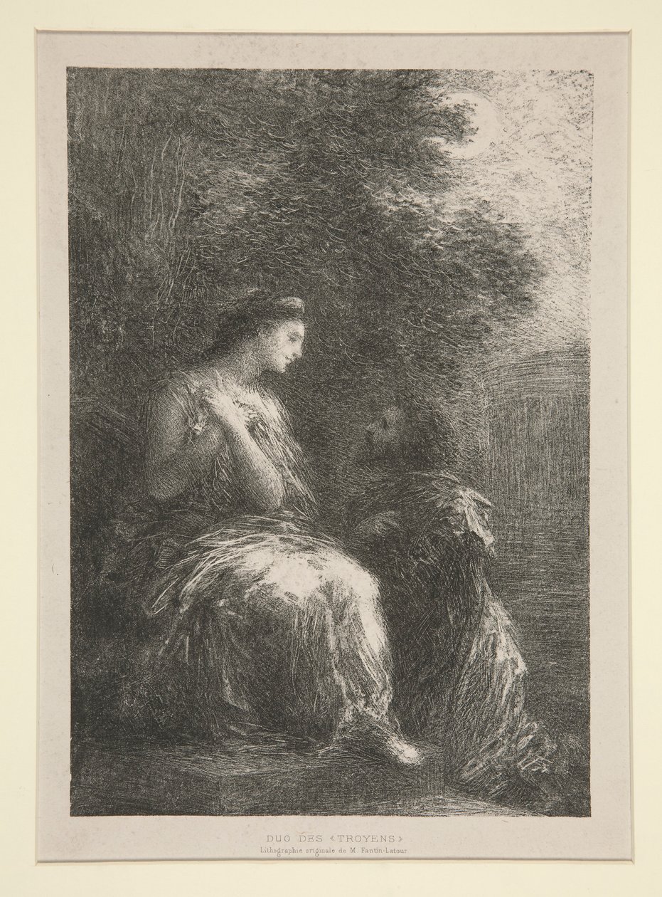 الثنائي من بواسطة Ignace Henri Jean Fantin Latour