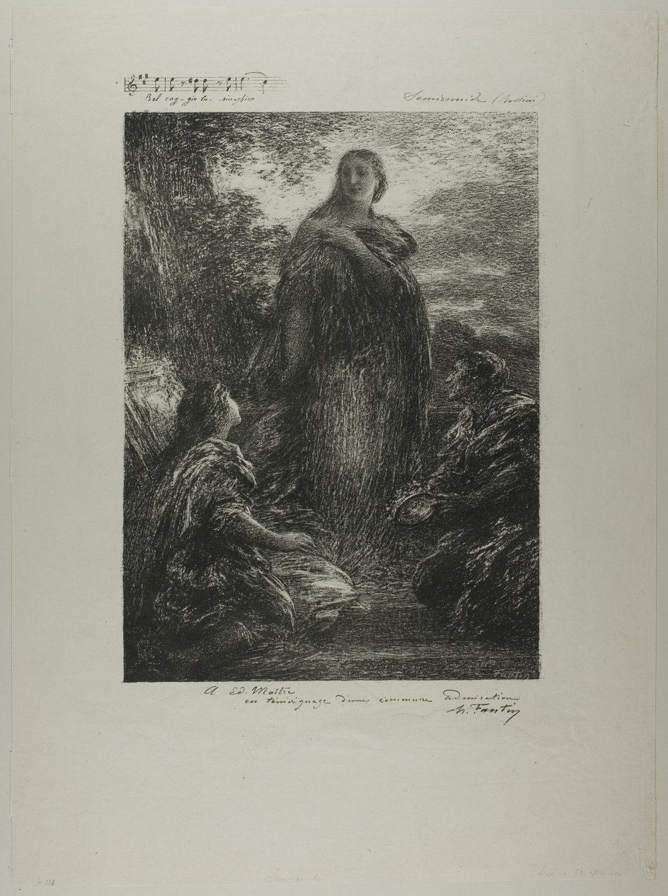 سميراميس بواسطة Ignace Henri Jean Fantin Latour