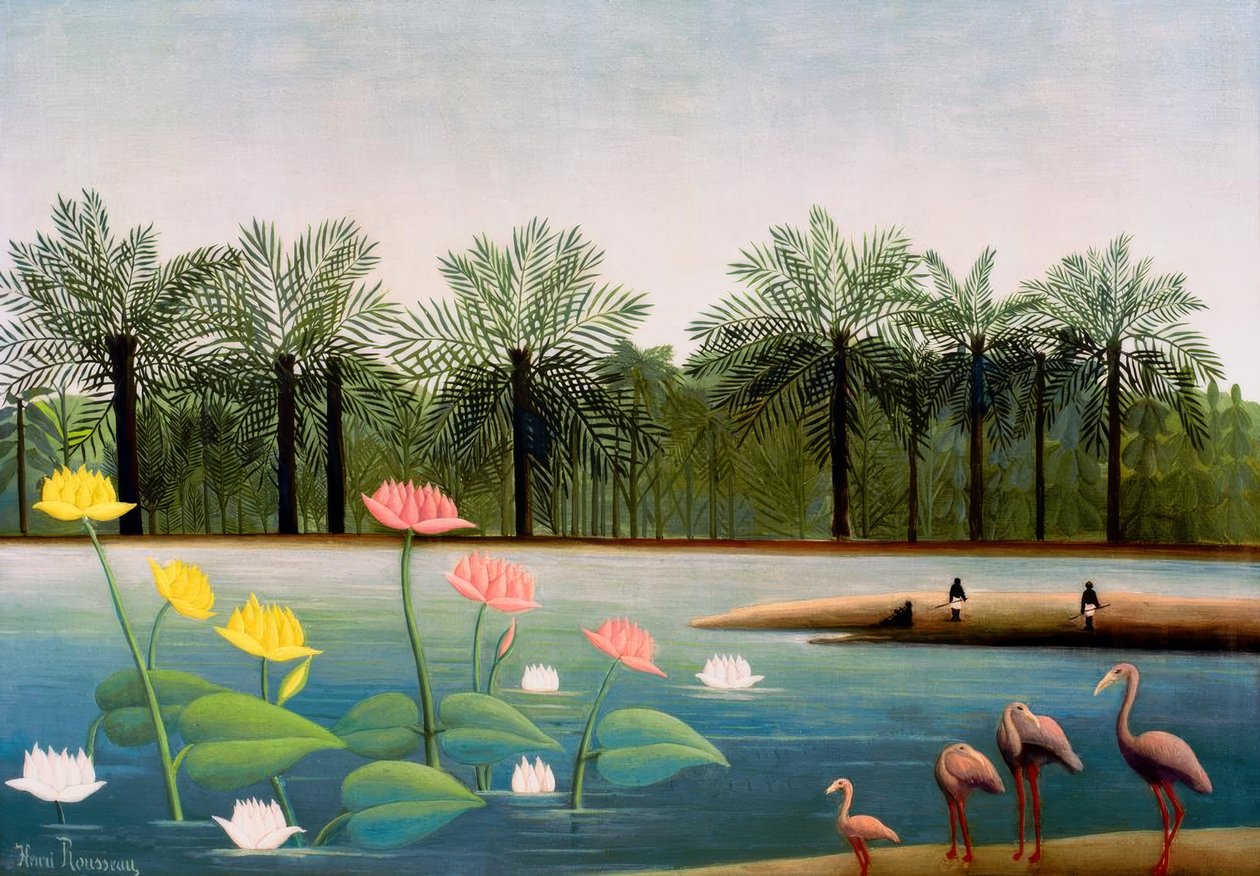 طيور النحام بواسطة هنري روسو
