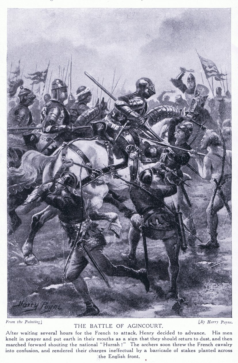 معركة أجينكورت AD1415 ، 1920 بواسطة هنري أ. باين