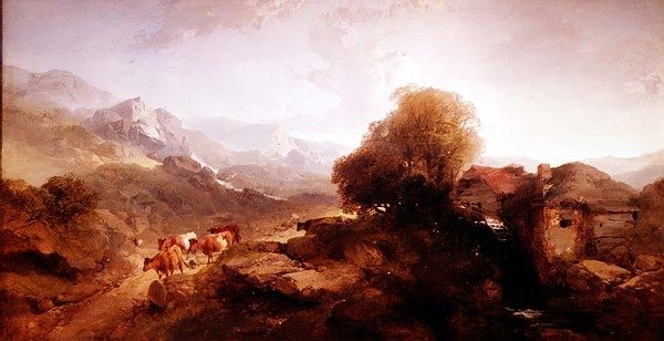 المناظر الطبيعية الويلزية بواسطة هنري برايت