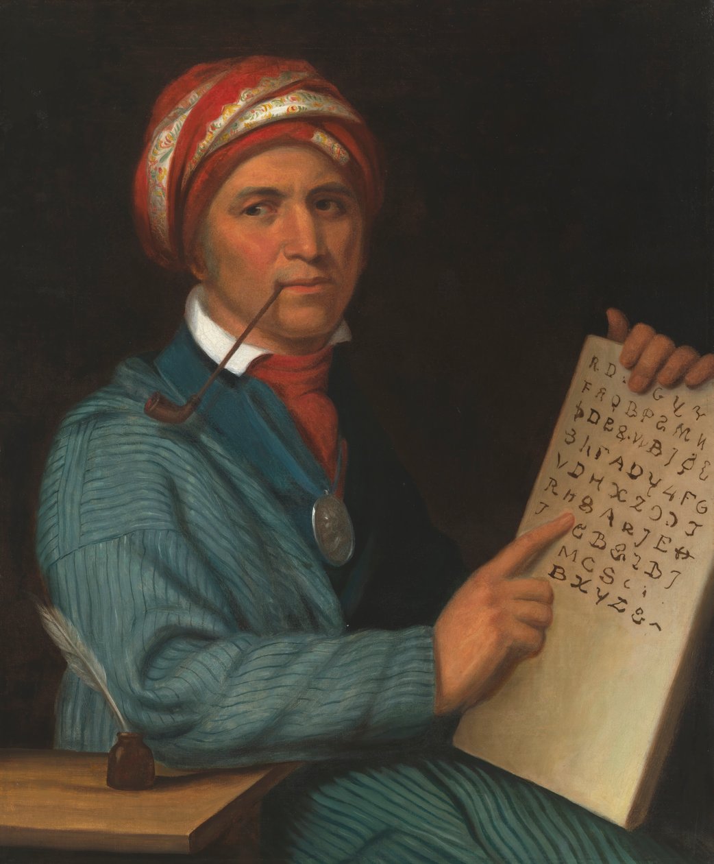 سيكوياه ، ج. 1830. بواسطة هنري إنمان