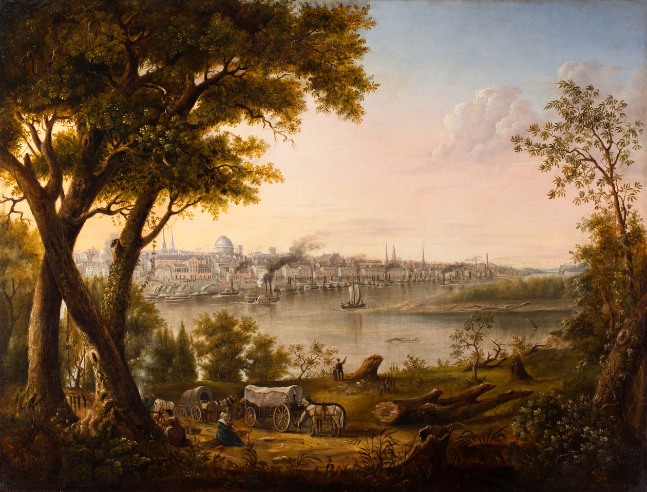 سانت لويس عام 1846 بواسطة هنري لويس