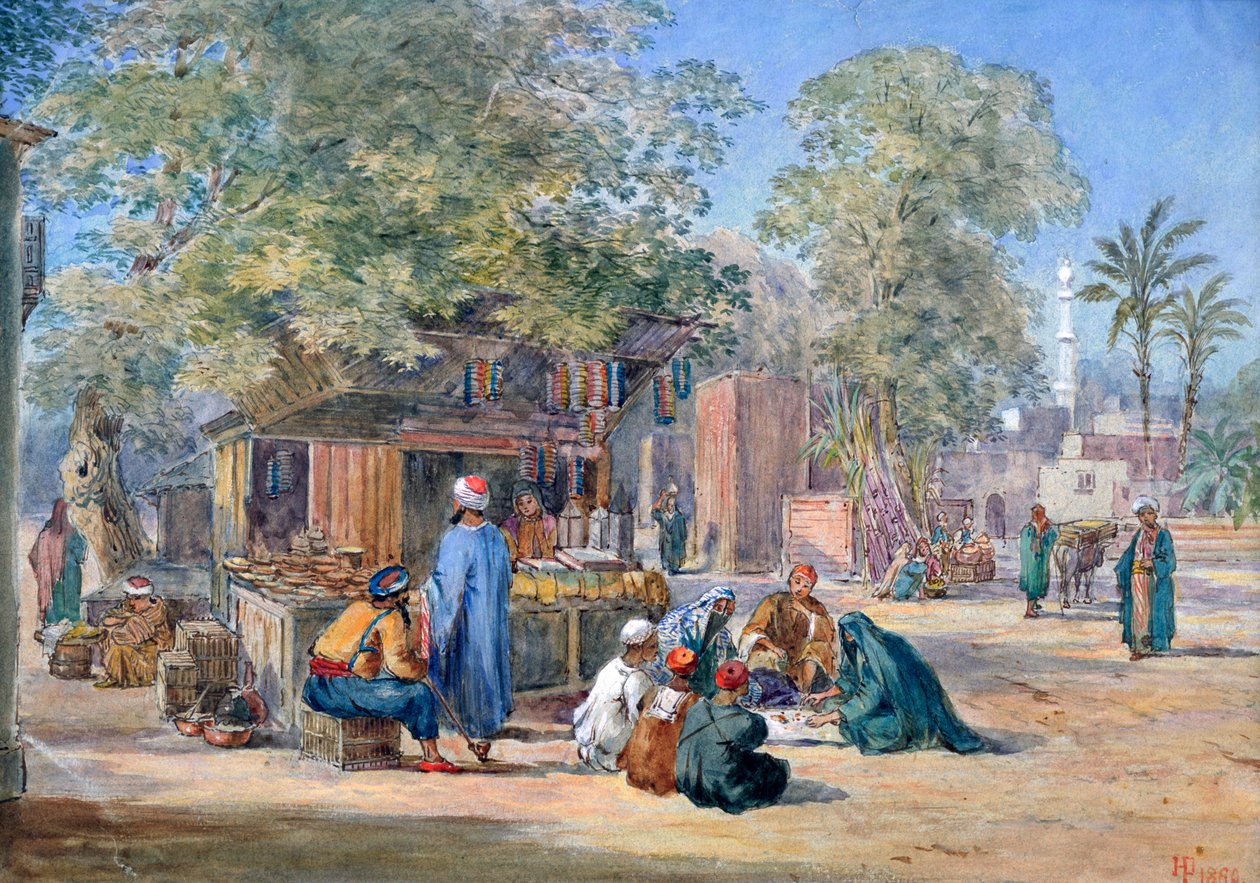 القرية المصرية 1869. بواسطة هنري بيلو